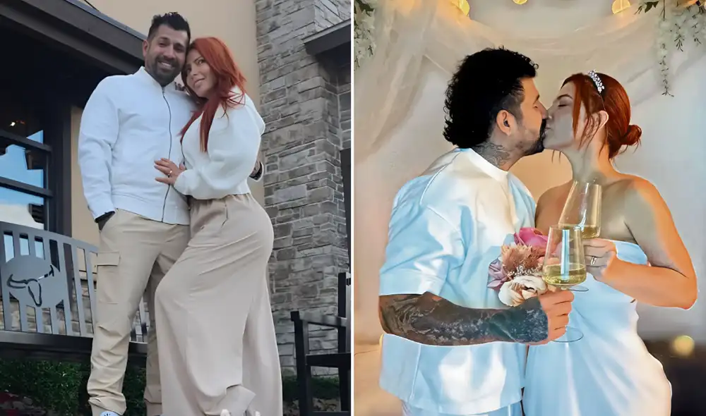 Milena Zárate confirma matrimonio simbólico con su novio. Foto: composición LR/difusión