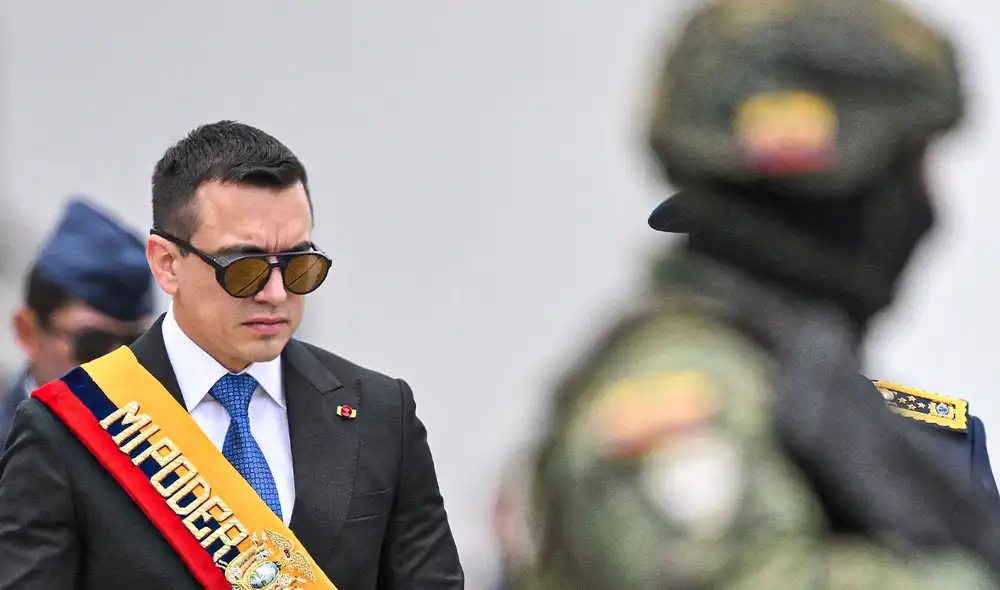 Noboa es considerado uno de los aliados más cercanos del gobierno de Donald Trump en Sudamérica. Foto: AFP.