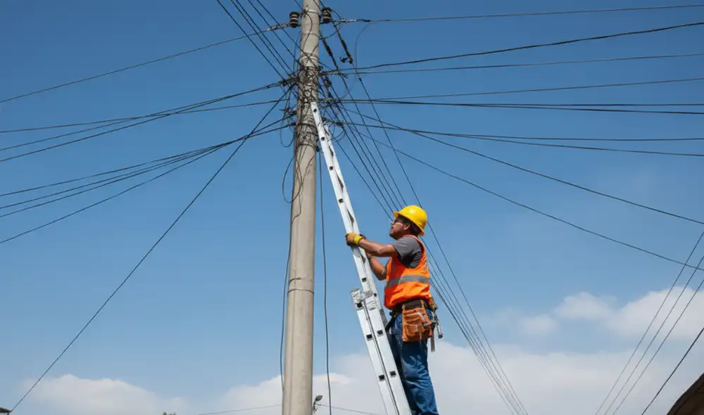 Luz del Sur programa corte de luz en dos distritos de Lima.