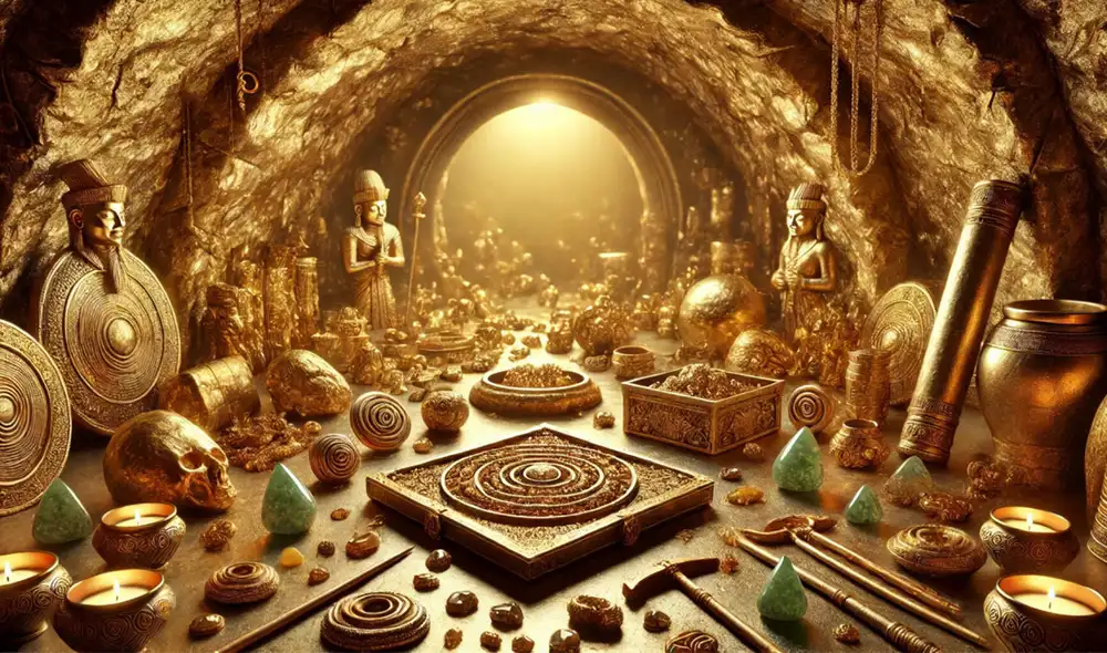 El taller de orfebrería hallado en China pertenece a una antigua civilización que habitó hace miles de años. Foto: ChatGPT IA El taller de orfebrería hallado en China pertenece a una antigua civilización que habitó hace miles de años. Foto: ChatGPT IA