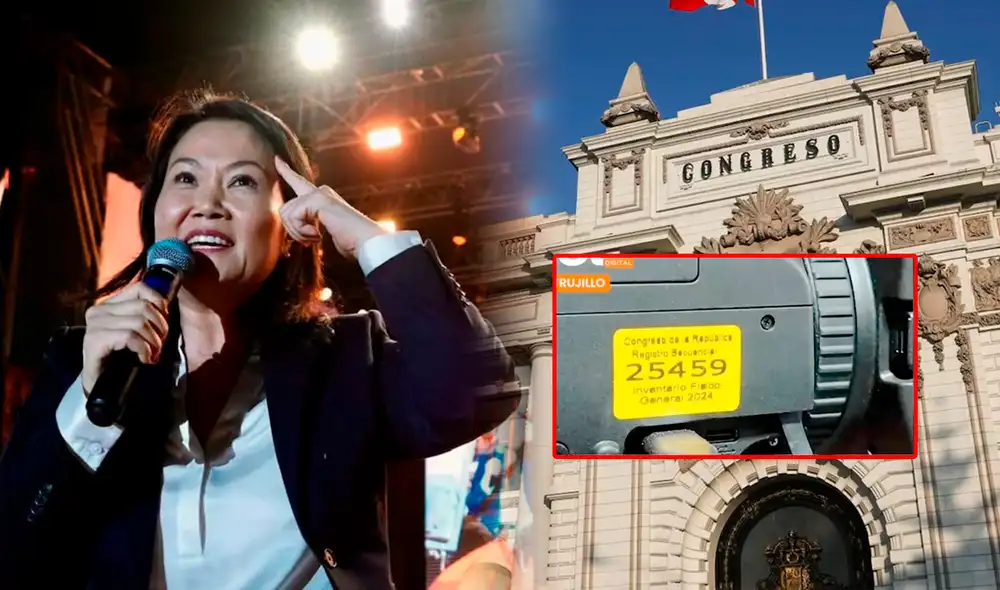 Cámara del Congreso fue usado durante anuncio de candidatura de Keiko Fujimori. Foto: composición LR