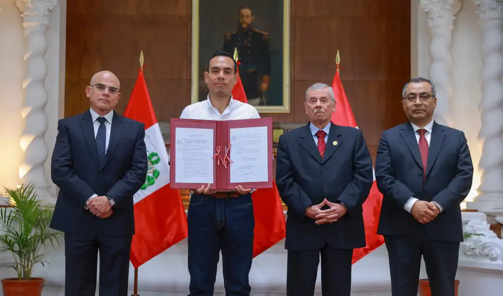 Gobierno promulgó ley contra la extorsión. Foto: Presidencia Gobierno promulgó ley contra la extorsión. Foto: Presidencia