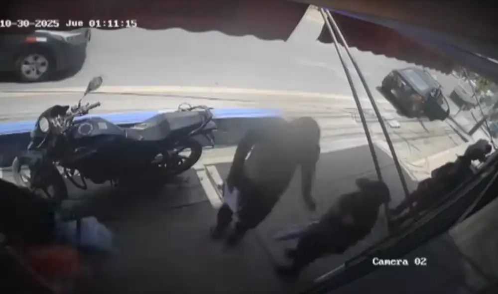 Delincuentes descendieron de un vehículo negro para robarle a cinco brigadistas del Minsa. Delincuentes descendieron de un vehículo negro para robarle a cinco brigadistas del Minsa.