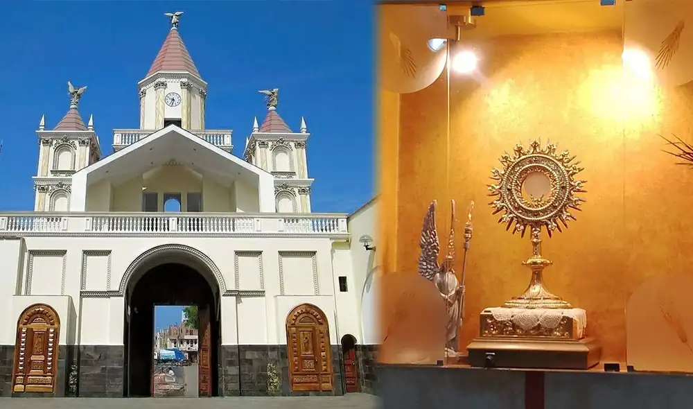 Los delincuentes utilizaron un fierro y un martillo para forzar la puerta principal de la catedral. Foto: SmartGuide/Infobae