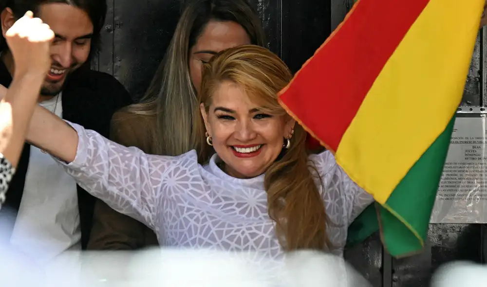 Jeanine Áñez salio este jueves del penal en el que estaba recluida.