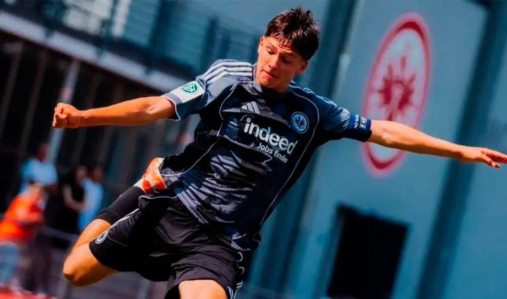 Philipp Eisele Yupanqui ha sido convocado para ser parte del sparring por parte de Manuel Barreto. Foto: Eintracht Frankfurt