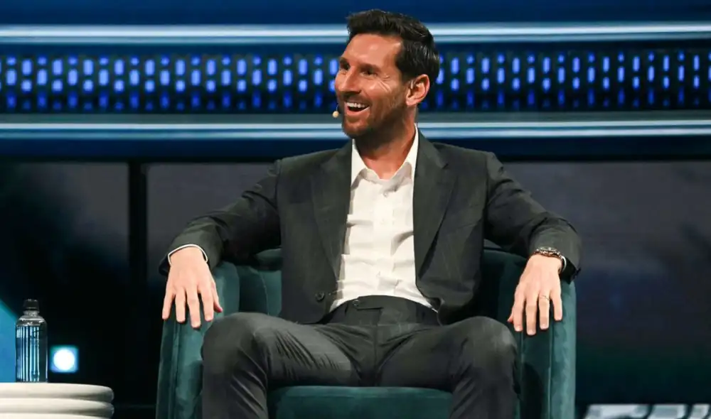 Lionel Messi estuvo presente en el American Business Forum.