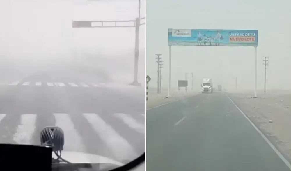 Tormenta de arena y vientos paracas afectan la visibilidad en Ica
