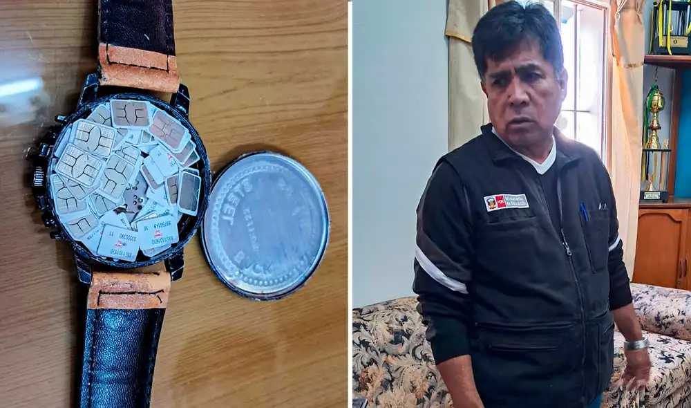 El docente ha sido puesto a disposición de las autoridades tras intentar ingresar chips al penal de varones. Foto: Composición LR