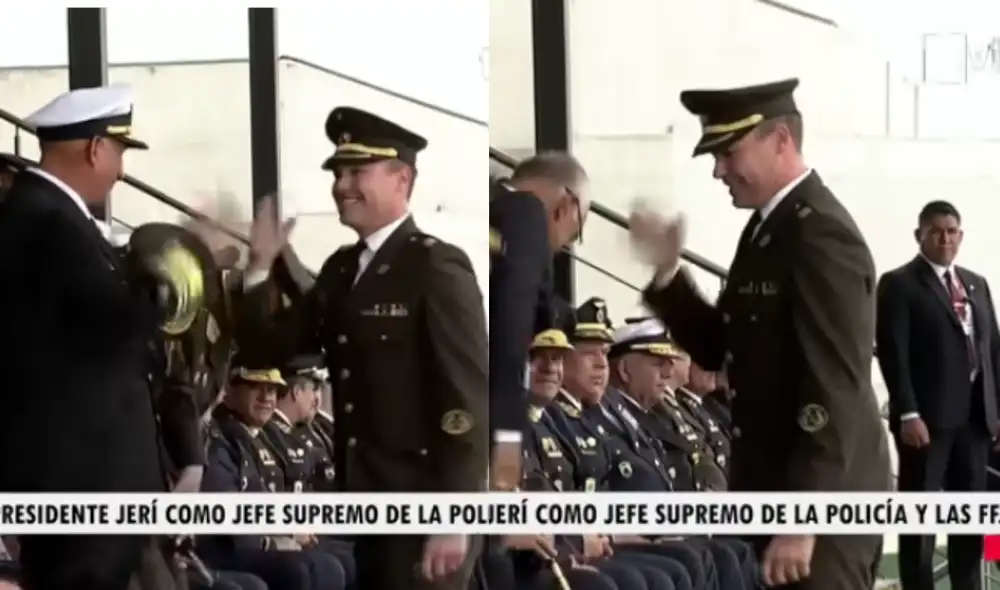 El precandidato presidencial saludó al jefe de Estado el último 3 de noviembre. Foto: Composición/LR