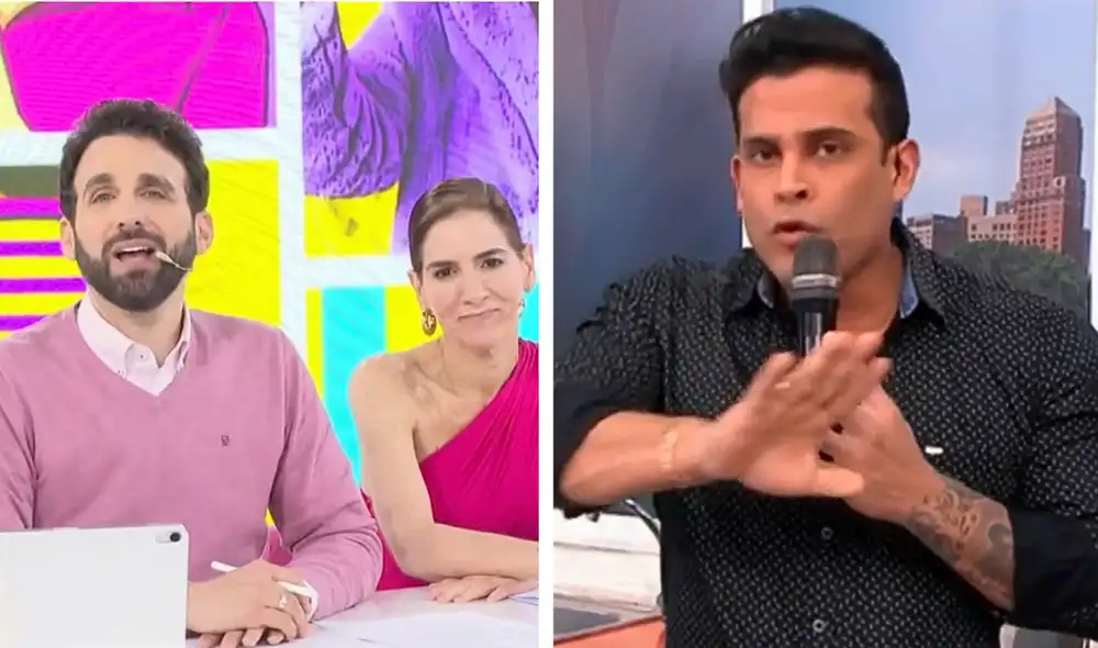 Rodrigo González y Gigi Mitri responden a Christian Domínguez. Foto / Composición: LR