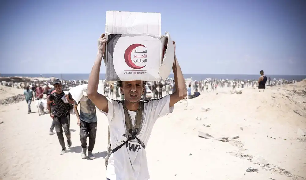 Israel abre el paso fronterizo de Zikim para facilitar la entrada de ayuda humanitaria a la Franja de Gaza, tras presiones de la ONU y EE. UU. Foto: AFP