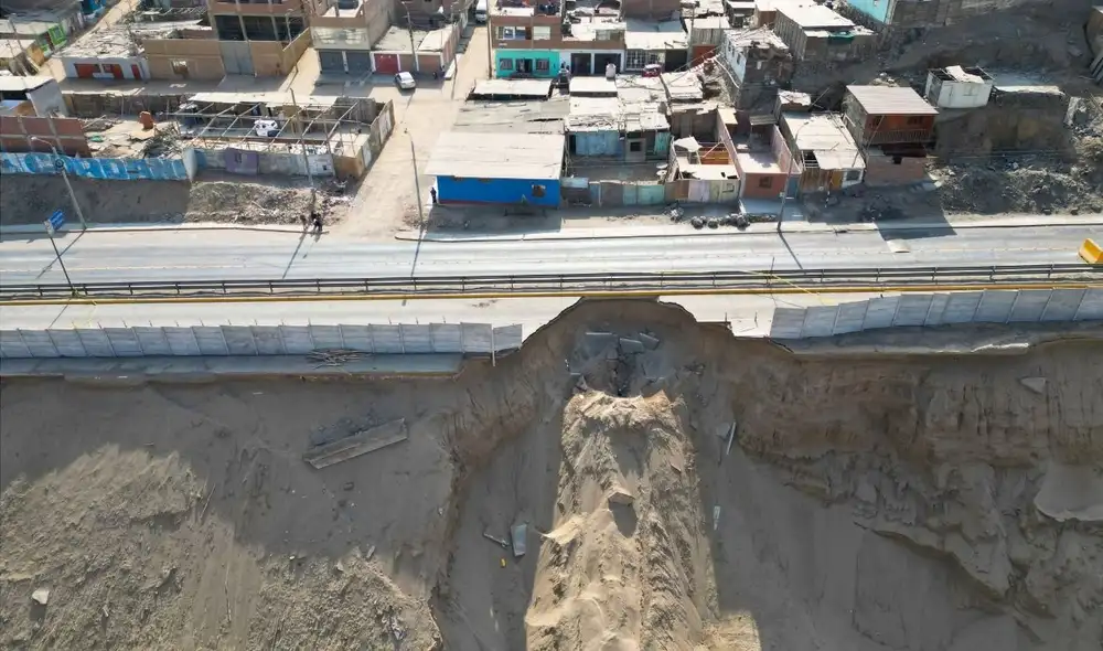 Forado continúa avanzando hacia el carril que se encuentra en buen estado. MTC restringió el acceso en Ventanilla. Forado continúa avanzando hacia el carril que se encuentra en buen estado. MTC restringió el acceso en Ventanilla.