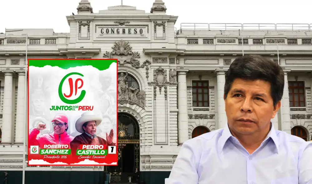 Pedro Castillo será candidato al Senado con Juntos por el Perú para el próximo Congreso bicameral. Foto: Composición/LR