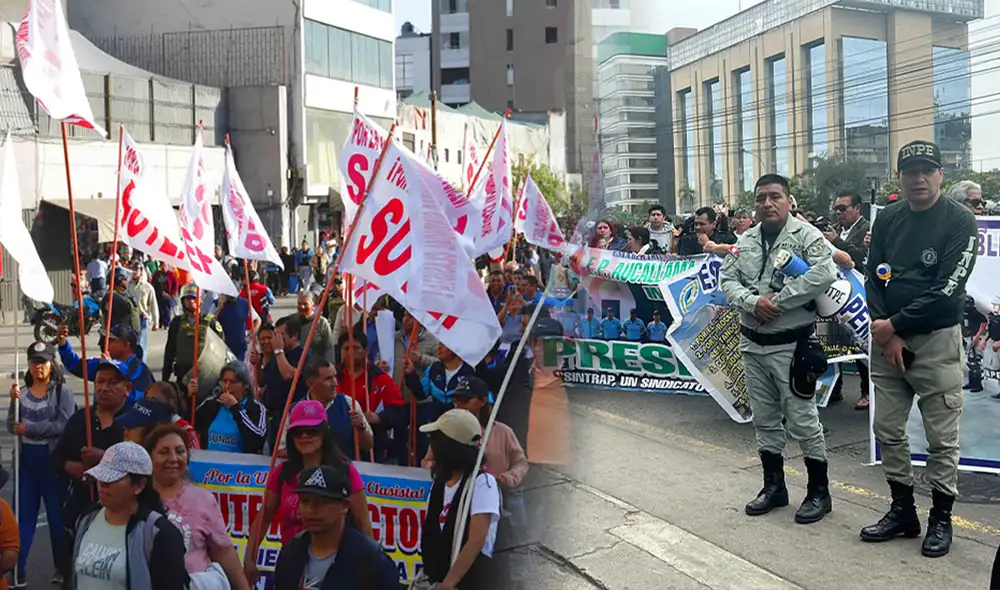 El SUTEP y el SINTRAP confirmaron que acatarán protestas a nivel nacional. Foto: Composición LR El SUTEP y el SINTRAP confirmaron que acatarán protestas a nivel nacional. Foto: Composición LR