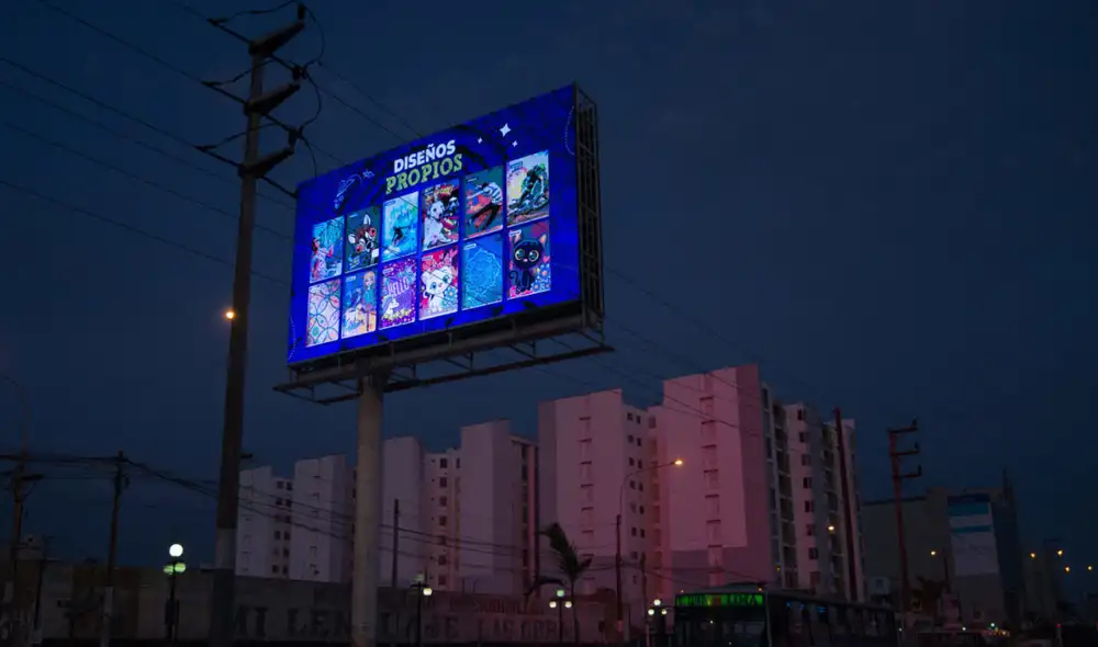 Carteles lumínicos en Perú. Foto: difusión Carteles lumínicos en Perú. Foto: difusión
