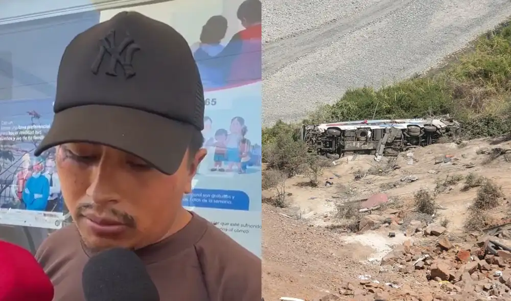 Víctor Veleto, un joven de 25 años que resultó herido en el accidente de Arequipa, reveló que gritaba el nombre de su esposa embarazada, quien falleció en el siniestro.