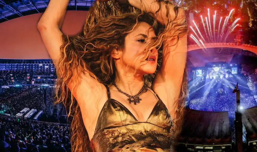 Concierto de Shakira en Lima. Foto: composición LR/difusión/Andina