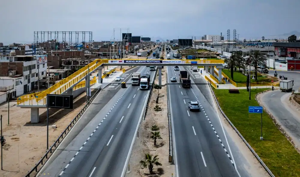 Inauguran un nuevo puente peatonal en el km 38 de la Panamericana Sur, que beneficia a más de 23,000 peatones diarios. La estructura de 40 metros prioriza la seguridad y la accesibilidad universal.