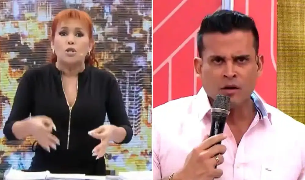 La conductora mostró mensajes que ponen en duda la versión del cantante sobre el supuesto saludo a su hija. Foto: Composición LR La conductora mostró mensajes que ponen en duda la versión del cantante sobre el supuesto saludo a su hija. Foto: Composición LR