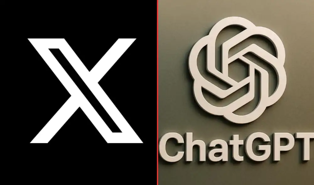 Usuarios reportan caída de X y ChatGPT.