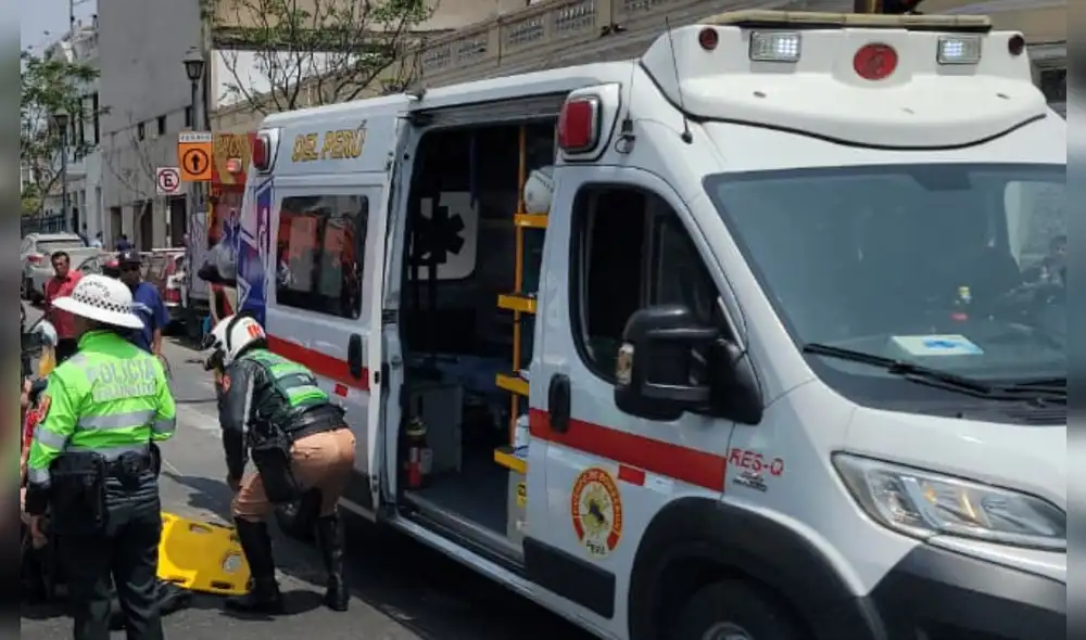 Accidente de tránsito en avenida España. Foto: Elvis Cairo/ La República.