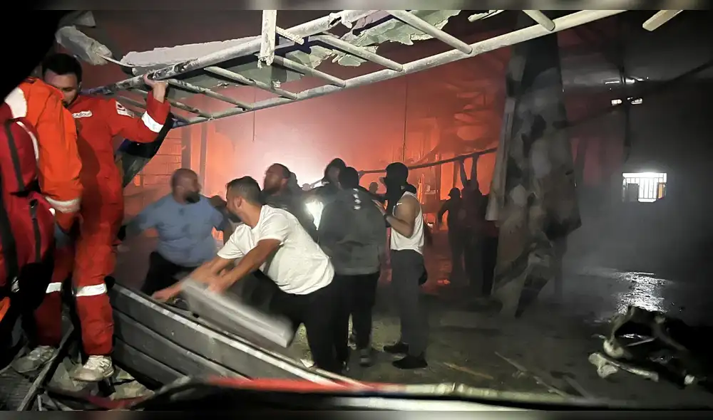 Las Fuerzas de Defensa de Israel dijeron que el ataque había tenido como objetivo un complejo de entrenamiento de Hamás. Foto: Captura Las Fuerzas de Defensa de Israel dijeron que el ataque había tenido como objetivo un complejo de entrenamiento de Hamás. Foto: Captura