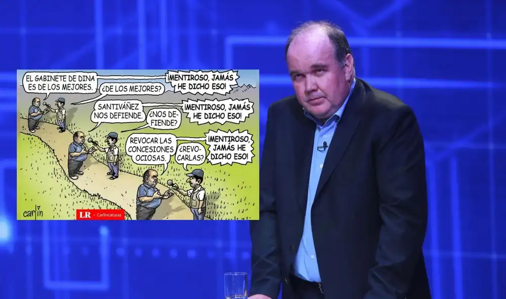 Carlincatura expone las veces que Rafael López Aliaga negó sus propias declaraciones. Foto: composición LR Carlincatura expone las veces que Rafael López Aliaga negó sus propias declaraciones. Foto: composición LR