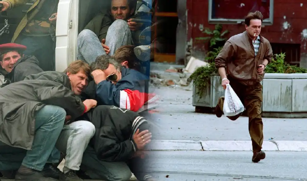 Investigan a millonarios que pagaron entre 80.000 y 100.000 euros para disparar a civiles en Sarajevo durante el asedio (1992-1996), en un macabro "safari humano". Foto: composición LR/AFP Investigan a millonarios que pagaron entre 80.000 y 100.000 euros para disparar a civiles en Sarajevo durante el asedio (1992-1996), en un macabro "safari humano". Foto: composición LR/AFP