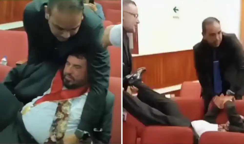 Exdecano del Colegio Economistas de Lima fue retirado a la fuerza de asamblea. Exdecano del Colegio Economistas de Lima fue retirado a la fuerza de asamblea.