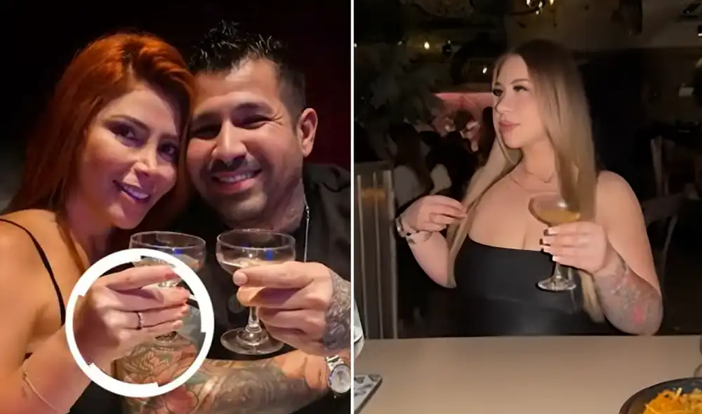 Milena Zárate y su prometido se casaron en una boda simbólica en Estados Unidos. Foto: composición LR/difusión