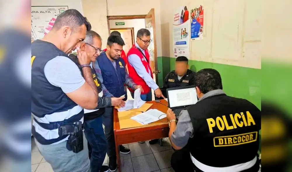 Policía detenido en Piura. Foto: Ministerio Público Policía detenido en Piura. Foto: Ministerio Público