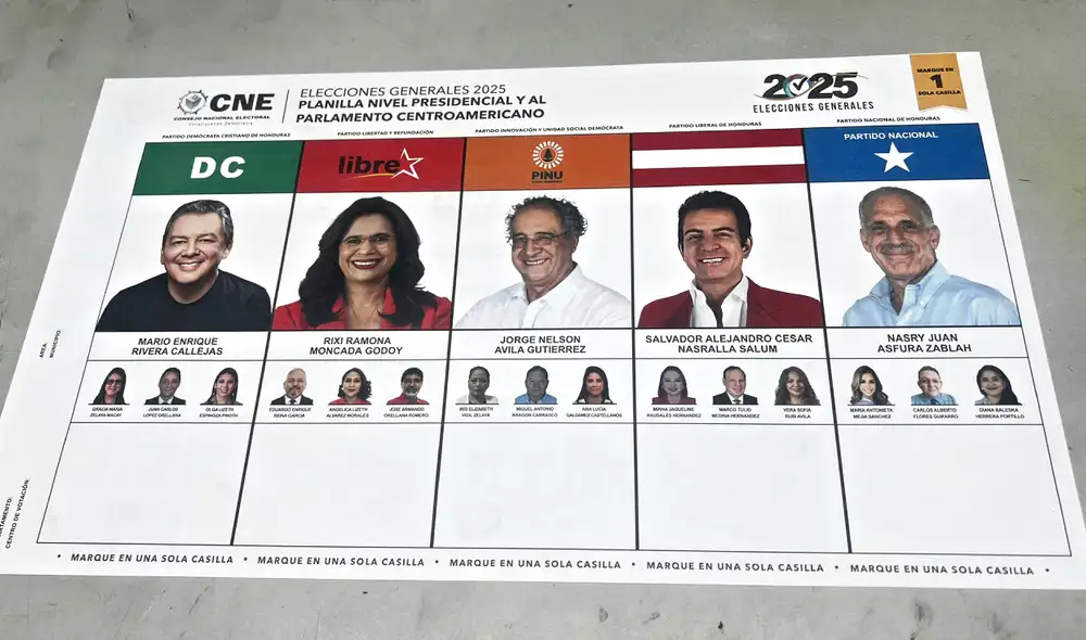 Las elecciones en Honduras serán el domingo 30 de noviembre de 2025.