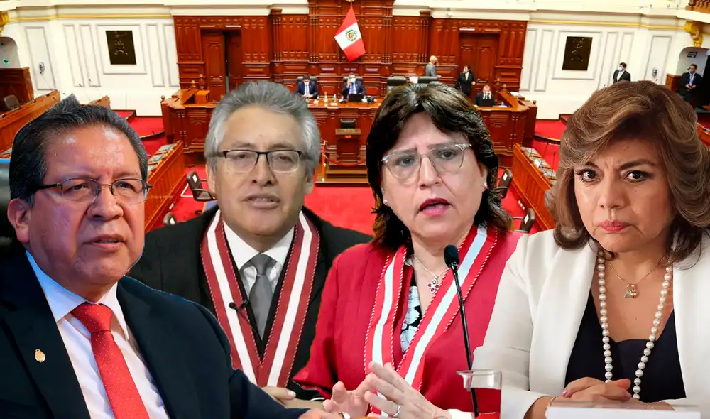 Congreso busca inhabilitar a cuatro fiscales supremos de la función pública por 10 años. Foto: composición LR Congreso busca inhabilitar a cuatro fiscales supremos de la función pública por 10 años. Foto: composición LR