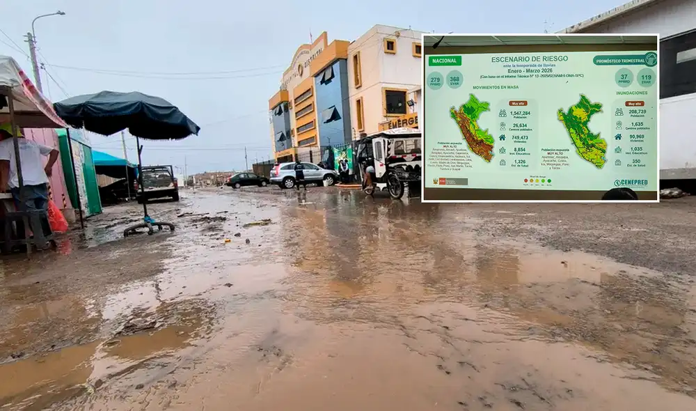 "El periodo de lluvias va a ser una etapa normal", aseguró el jefe de Cenepred. Créditos: composición LR.