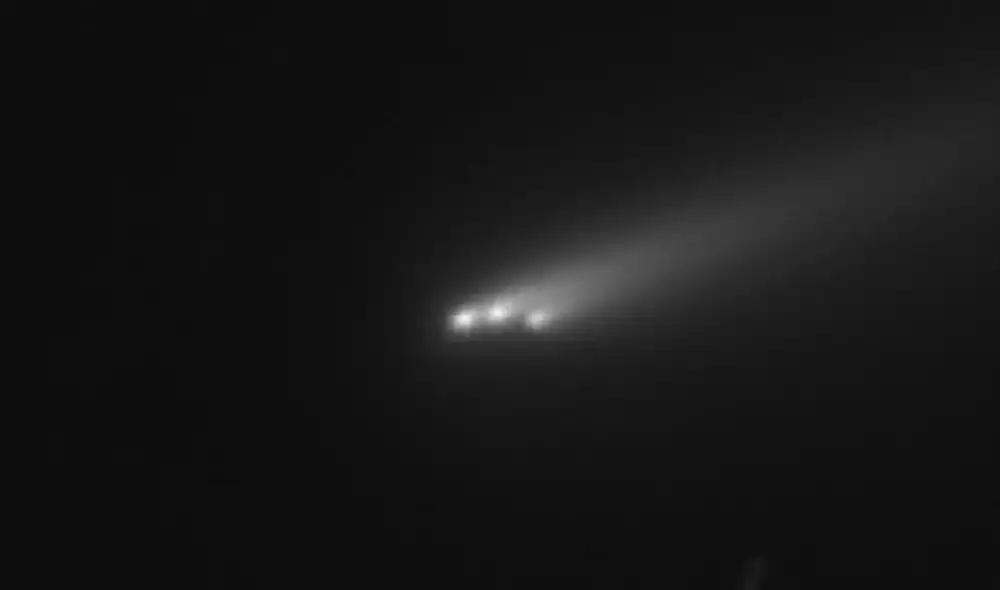 El C/2025 K1 (ATLAS) parecía haber sobrevivido tras acercarse al sol, pero comenzó a desintegrarse. Foto: Michael Jäger El C/2025 K1 (ATLAS) parecía haber sobrevivido tras acercarse al sol, pero comenzó a desintegrarse. Foto: Michael Jäger