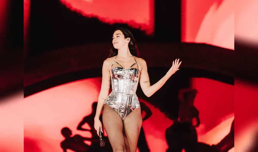Dua Lipa en su primer concierto en Lima.