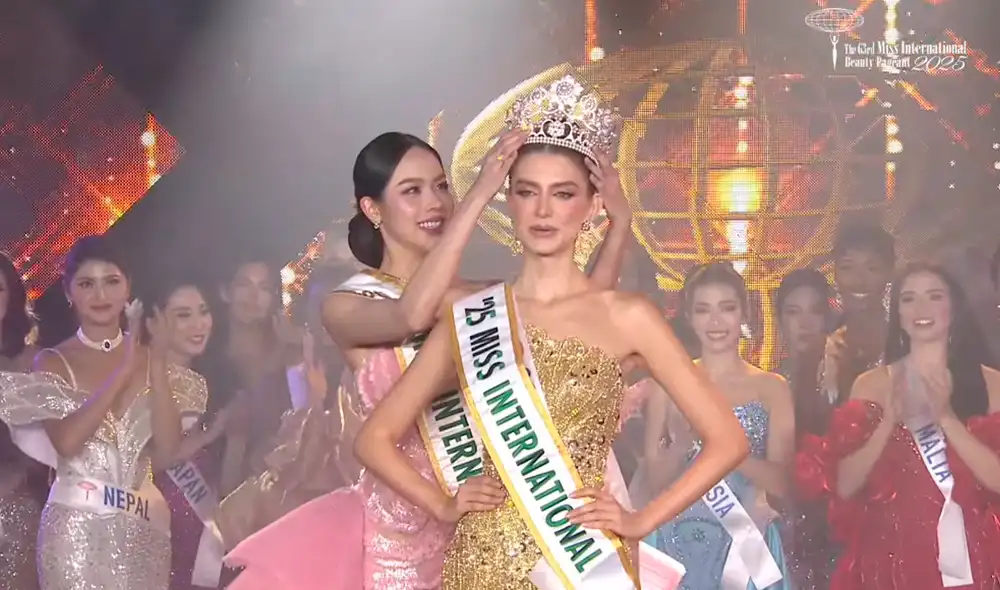 Miss Colombia fue coronada en Japón como Miss International 2025 por la reina saliente, Thanh Thủy. Miss Colombia fue coronada en Japón como Miss International 2025 por la reina saliente, Thanh Thủy.