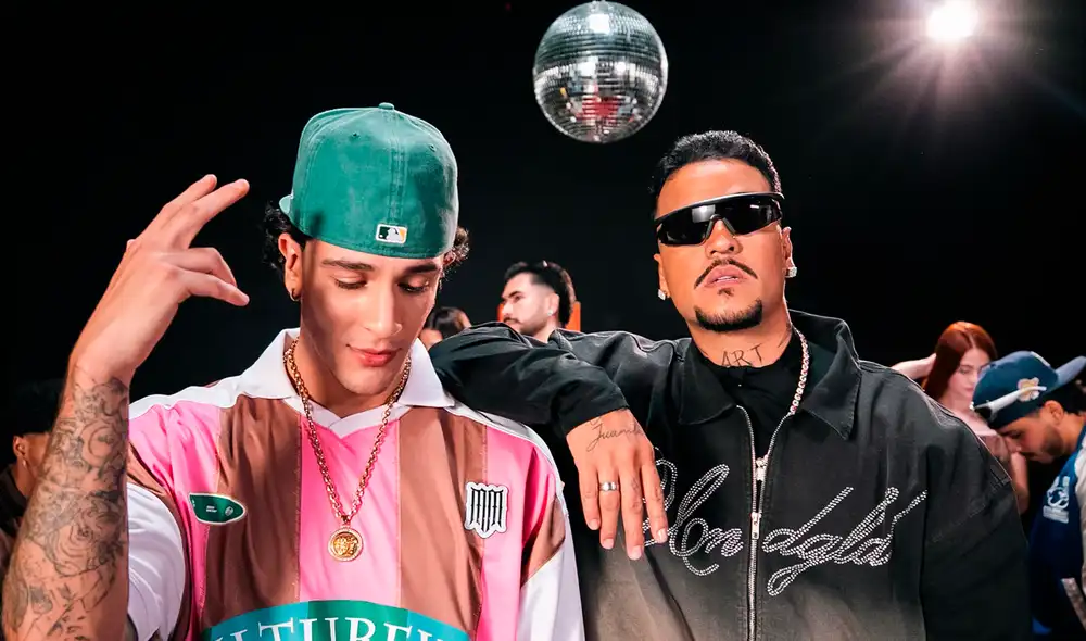 Emil celebra por el éxito de ‘Piola de Flow remix’, junto a Lorduy, en Spotify Perú. Foto: Instagram/Emil Emil celebra por el éxito de ‘Piola de Flow remix’, junto a Lorduy, en Spotify Perú. Foto: Instagram/Emil