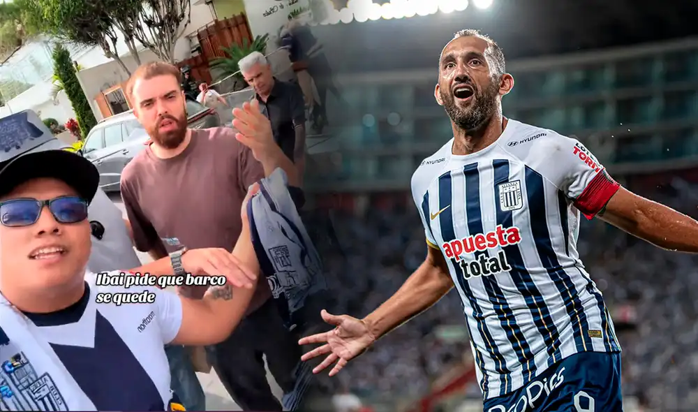Ibai Llanos se sumó al pedido de la hinchada de Alianza Lima para que Hernán Barcos permanezca en el club.