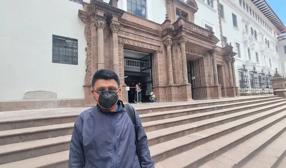 Padre de adolescente pide que no haya impunidad. Foto: Luis Álvarez - La República. Padre de adolescente pide que no haya impunidad. Foto: Luis Álvarez - La República.