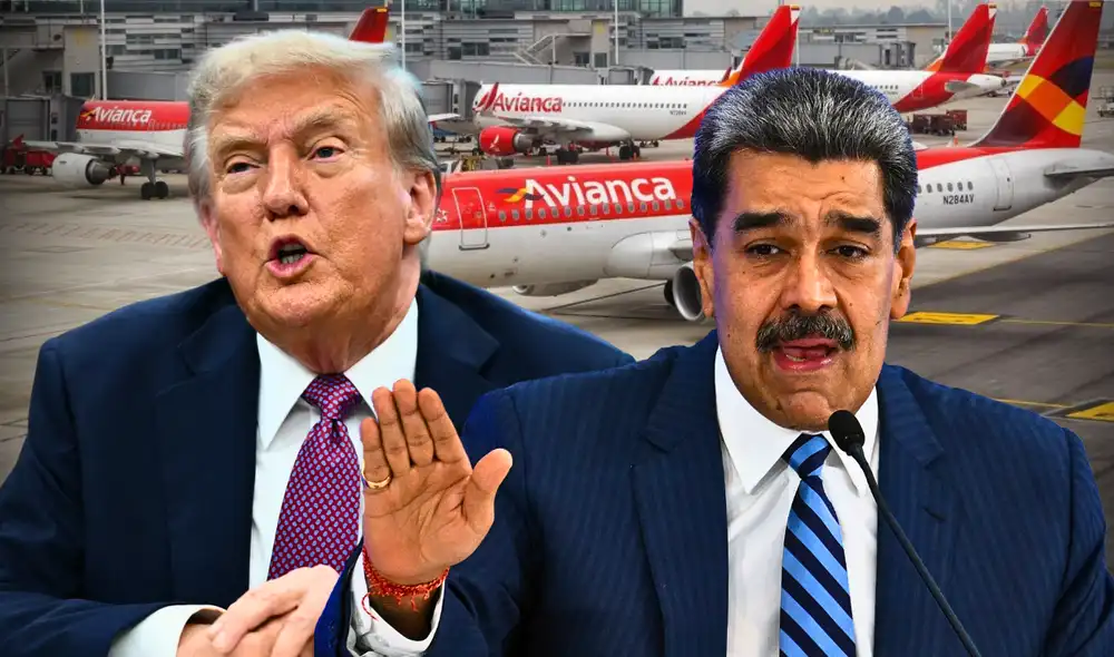Maduro califica de “hostil” la advertencia de Trump sobre el espacio aéreo. Foto: Composición LR