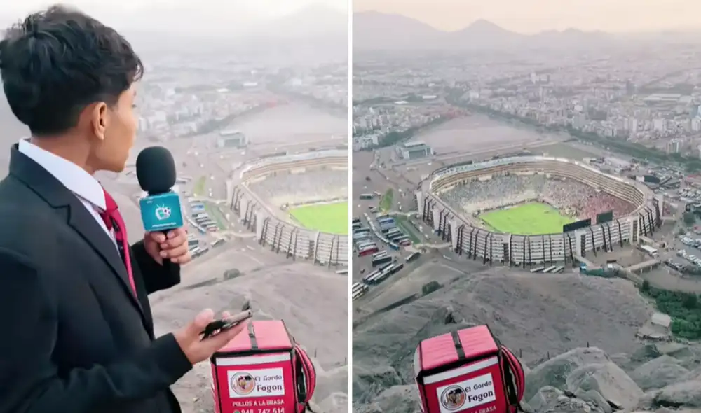 Joven narró la final de la Copa Libertadores desde cerro Joven narró la final de la Copa Libertadores desde cerro