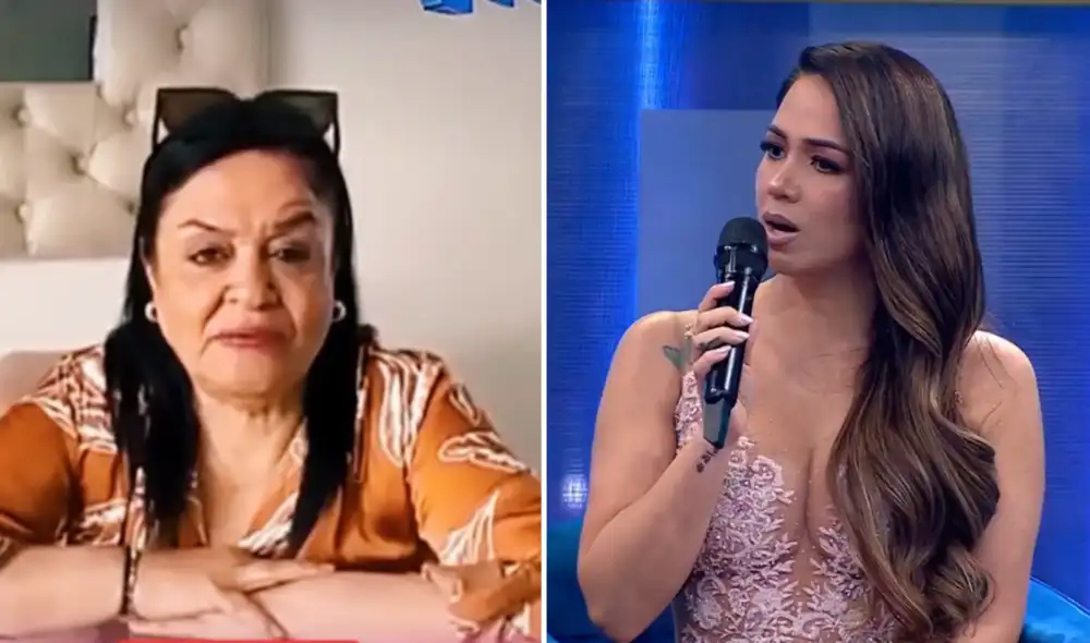 Gloria Bozzeta tuvo palabras hacía su hijo Jesús Barco y Melissa Klug. Foto: Composición LR/América TV. Gloria Bozzeta tuvo palabras hacía su hijo Jesús Barco y Melissa Klug. Foto: Composición LR/América TV.