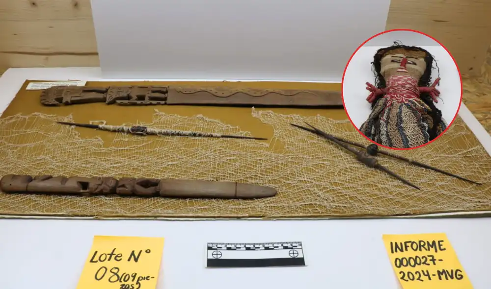 Las piezas encontradas poseen un estilo similar al de las culturas representantivas de la herencia peruana.