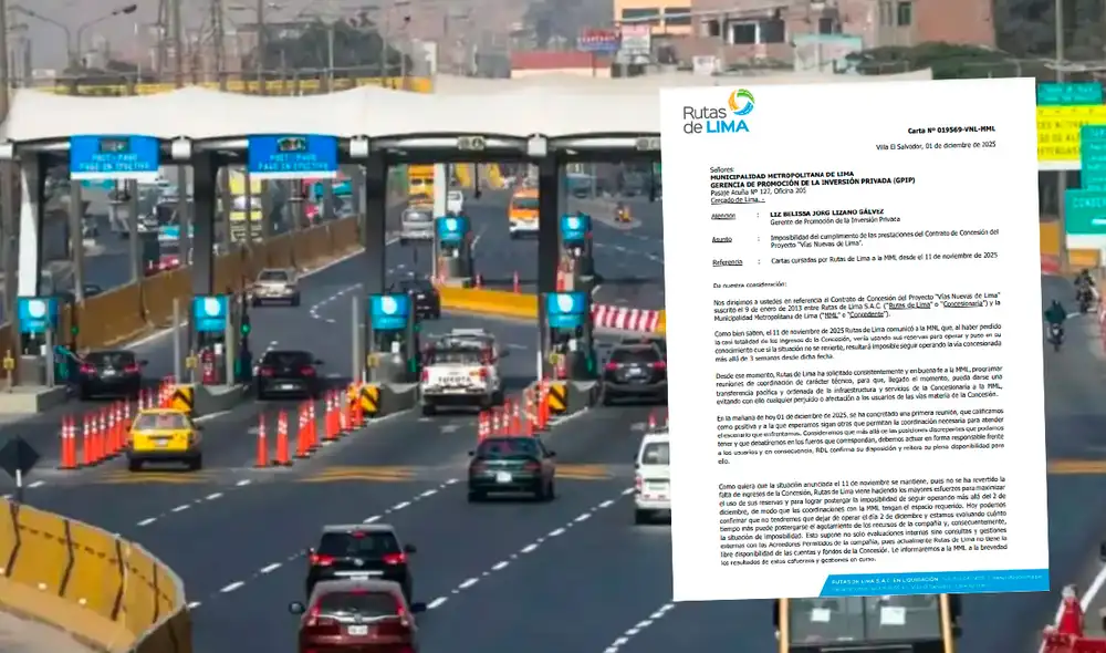 Rutas de Lima continuará operando este 2 de diciembre. Rutas de Lima continuará operando este 2 de diciembre.