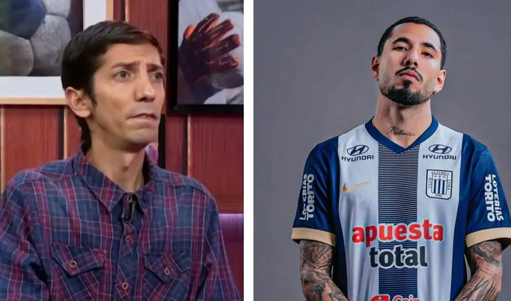 Giancarlo Granda asombrado por la suplencia de Sergio Peña. Foto: Lr/Movistar Deportes