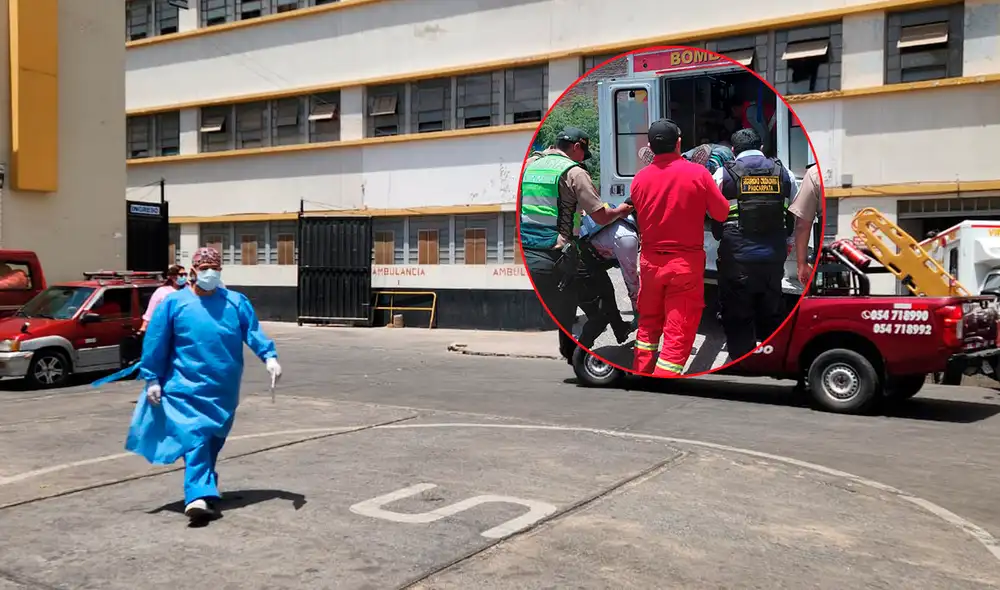 Víctima falleció camino al hospital. Créditos: composición LR/Wilder Pari.