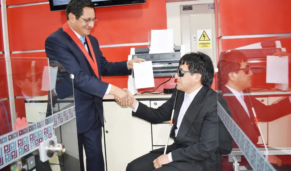 Cajamarca fue pionera en la implementación de impresoras braille. Fuente: Difusión. Cajamarca fue pionera en la implementación de impresoras braille. Fuente: Difusión.