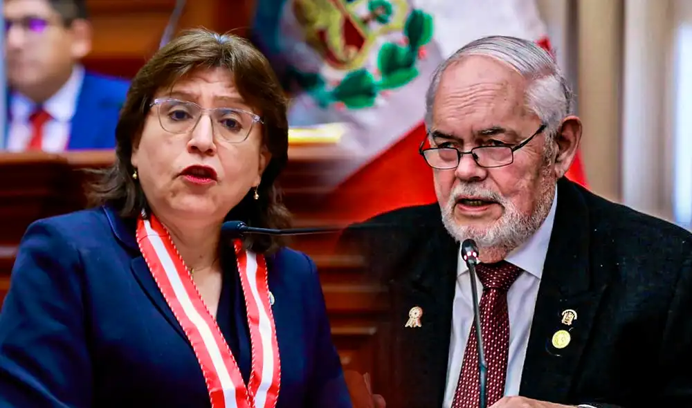 Jorge Montoya sustentó ante el Pleno el informe final que inhabilitó a Delia Espinoza por 10 años. Foto: composición LR Jorge Montoya sustentó ante el Pleno el informe final que inhabilitó a Delia Espinoza por 10 años. Foto: composición LR